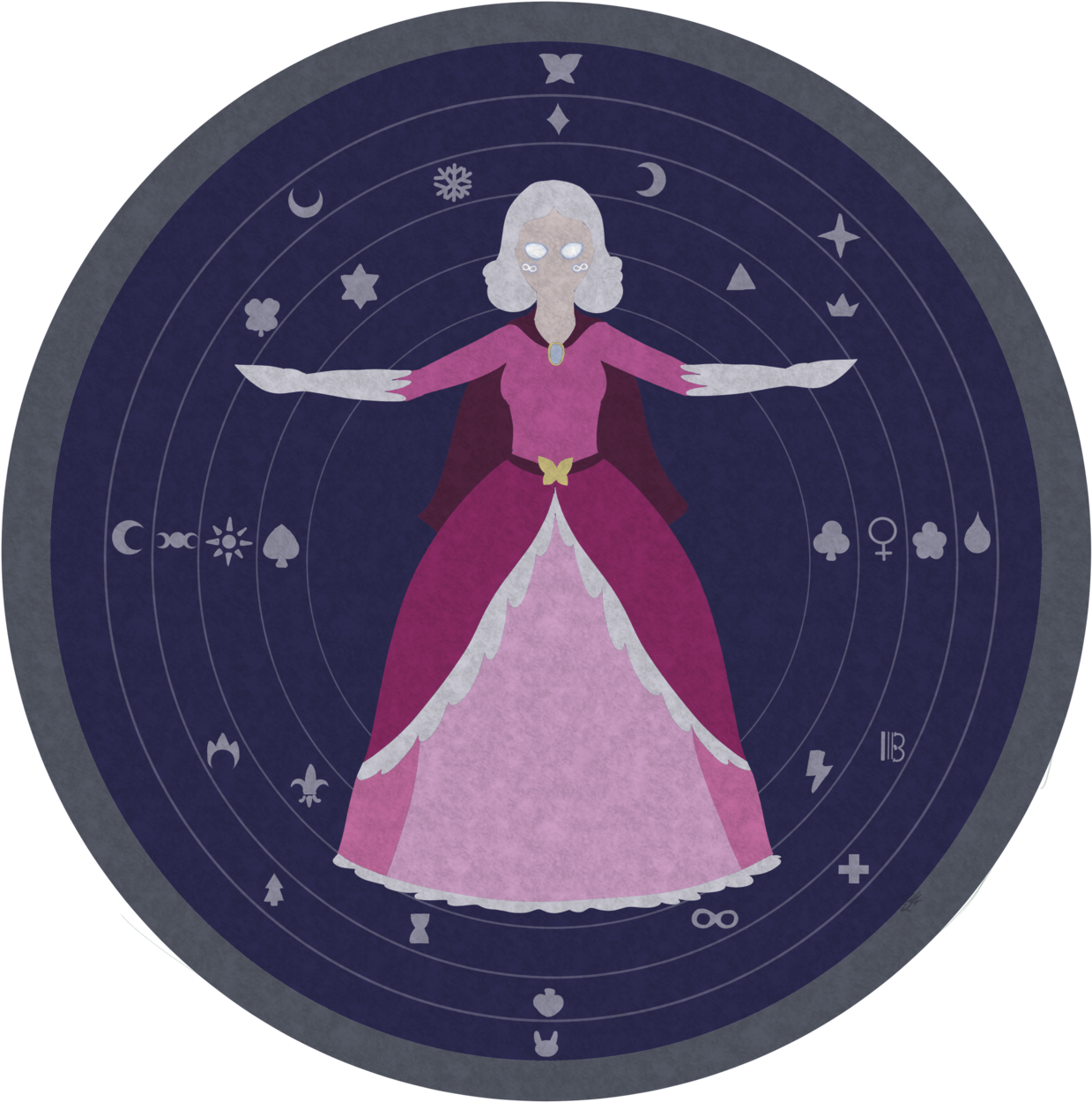Galaxia The Clairvoyant Clipart (1280x1280), Png Download