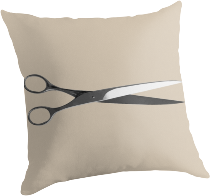 Graphic Scissors By Neroli Henderson The Perfect Minimalist - Cushion Clipart (875x875), Png Download