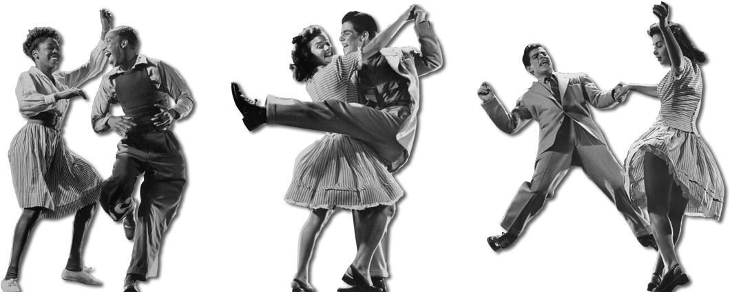 Lindy Hop Is A Swing Dance From 1930's Harlem, New - Swing Dans Clipart (1100x426), Png Download