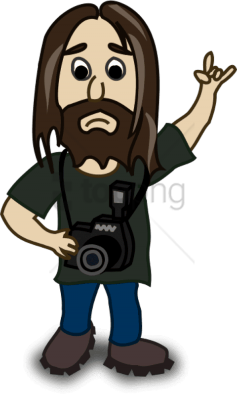 Free Png Download Cartoon Person Png Images Background - Man With Long Hair Clipart Transparent Png (480x799), Png Download