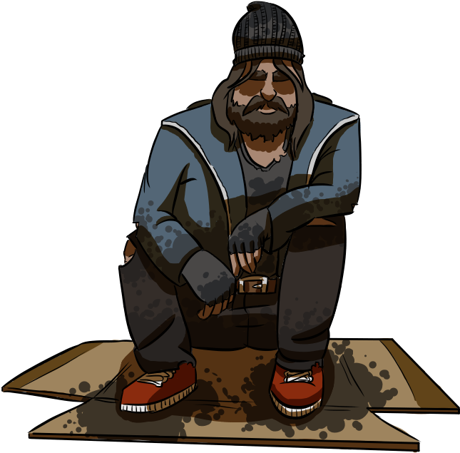 Homeless Clipart Transparent - Homeless Png - Large Size Png Image - PikPng