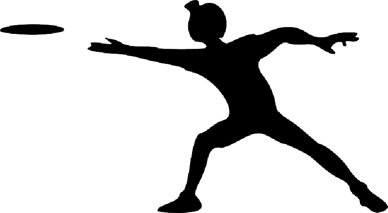 Stick, Man, Silhouette, Figure, Golf, Person, Cartoon - Clip Art Ultimate Frisbee - Png Download (800x440), Png Download