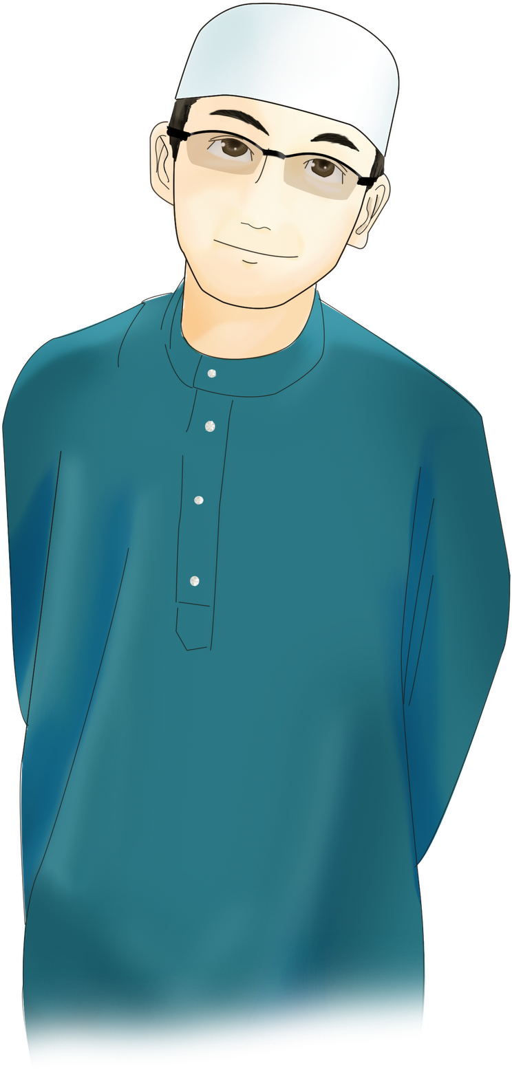 Hijab Muslim Cartoon Man Islam Free Clipart Hq Clipart - Muslim Man Cartoon Png Transparent Png (953x1600), Png Download