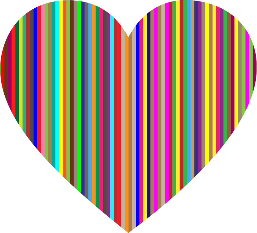 Computer Icons Clip Art Christmas Document Download - Heart Clipart Png Stripes Transparent Png (827x750), Png Download