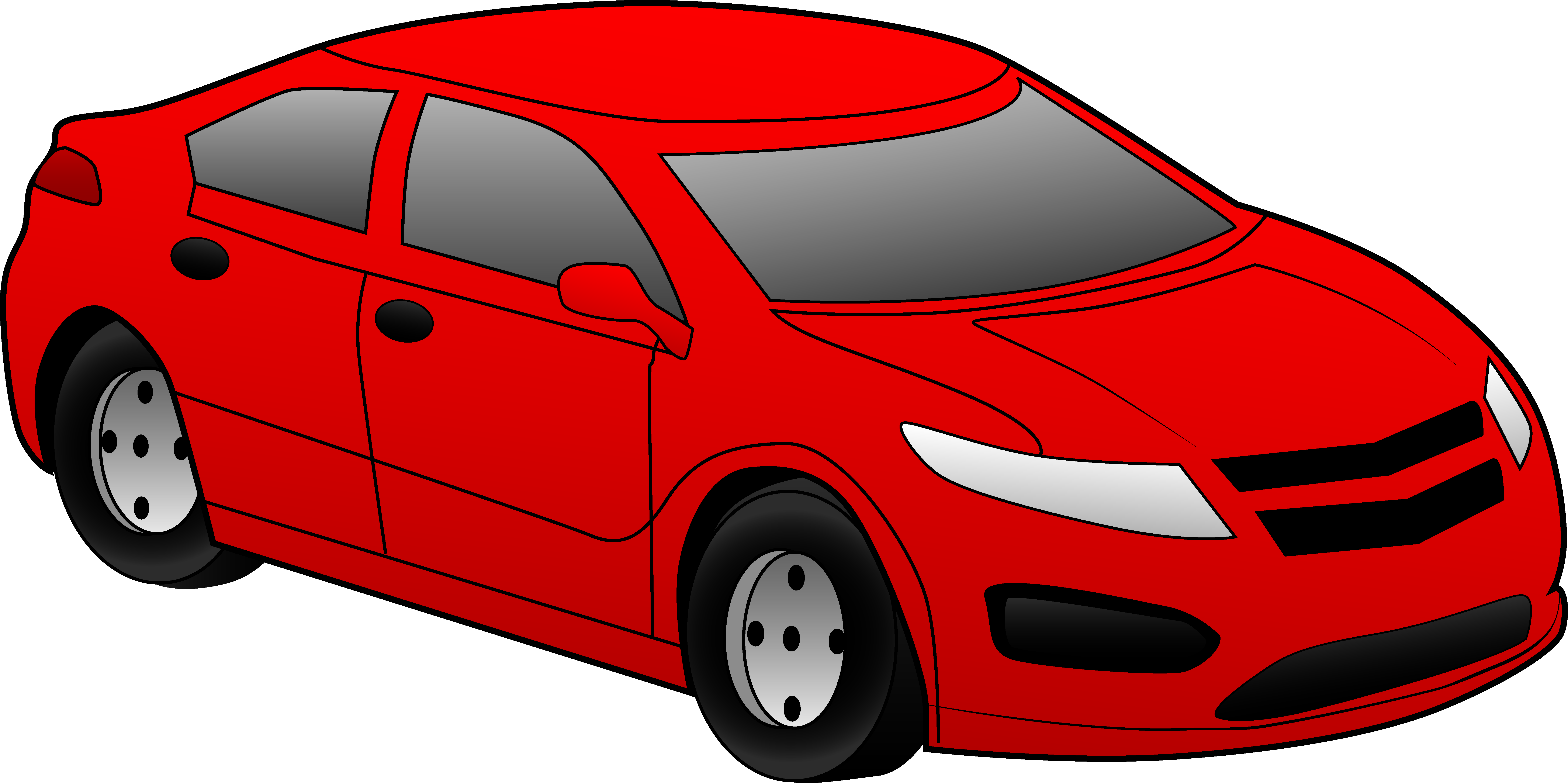 Speeding Car Clipart Free - Hot Hatch - Png Download (7387x3689), Png Download
