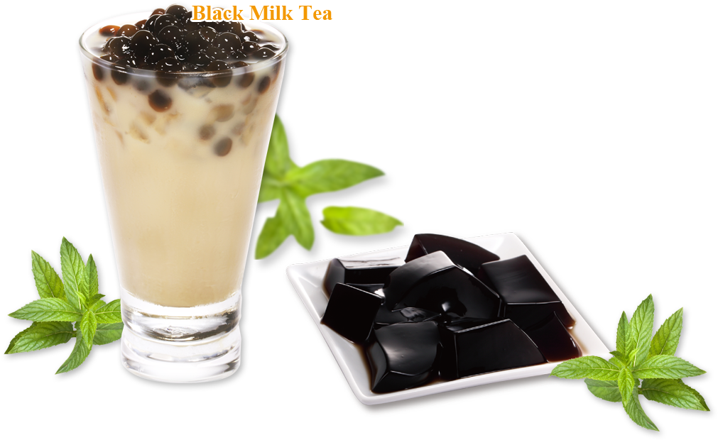 Milk Tea Grass Jelly Transparency Clipart (1046x665), Png Download