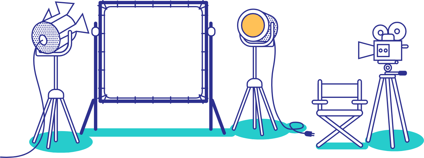 Lights, Camera, Budget Is An Online Game Designed To - Lights Camera Budget Clipart (1404x523), Png Download