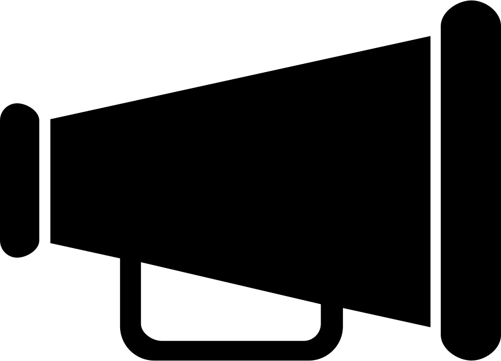 Png File Svg Cheer Megaphone Clipart Black And White Transparent Png