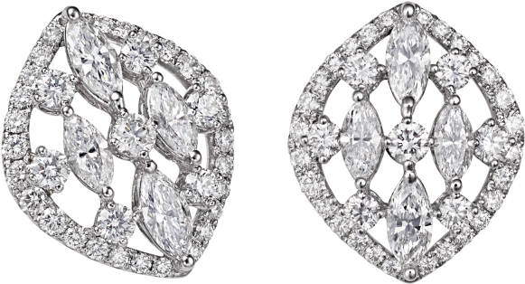 Diamond Earrings - Earrings Clipart (640x640), Png Download