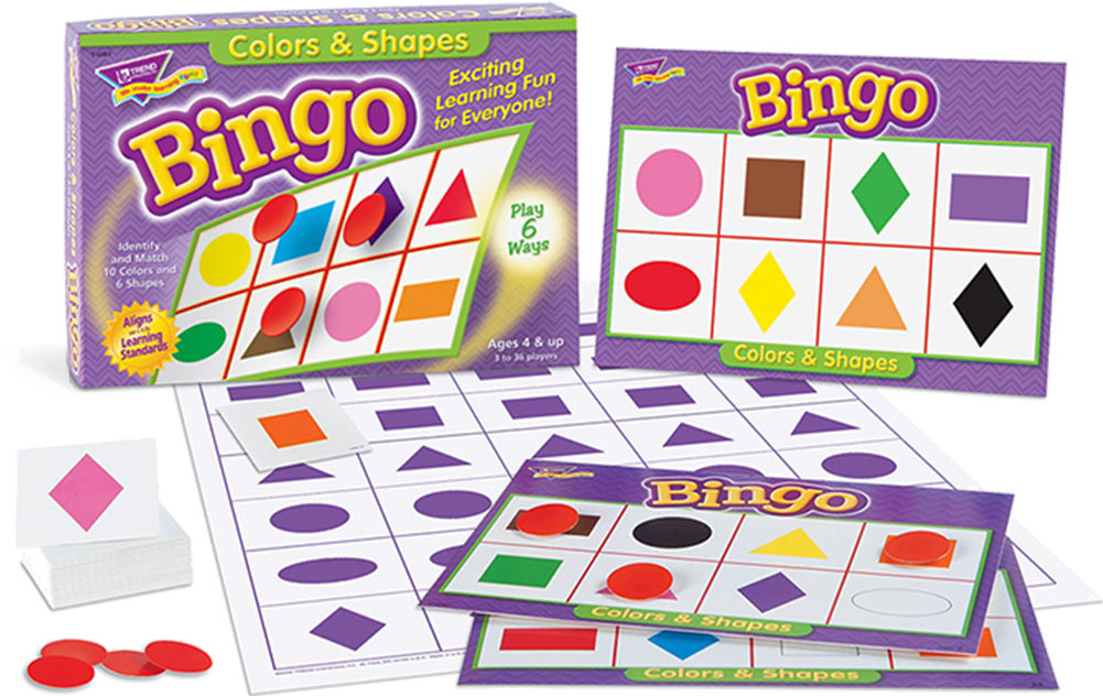 Colores Y Formas Geométricas - Bingo Clipart (1000x800), Png Download