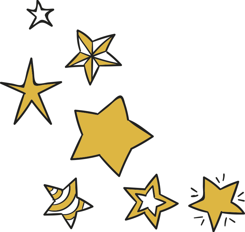 Vinilo Decorativo Formas Geométricas Estrellitas - Star Laptop Stickers Clipart (800x757), Png Download