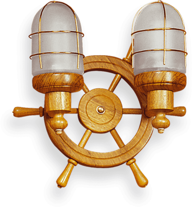 Aplique De Pared 2 Luces Timon De Barco Tulipa Vidrio - Rocket Clipart (1024x1024), Png Download