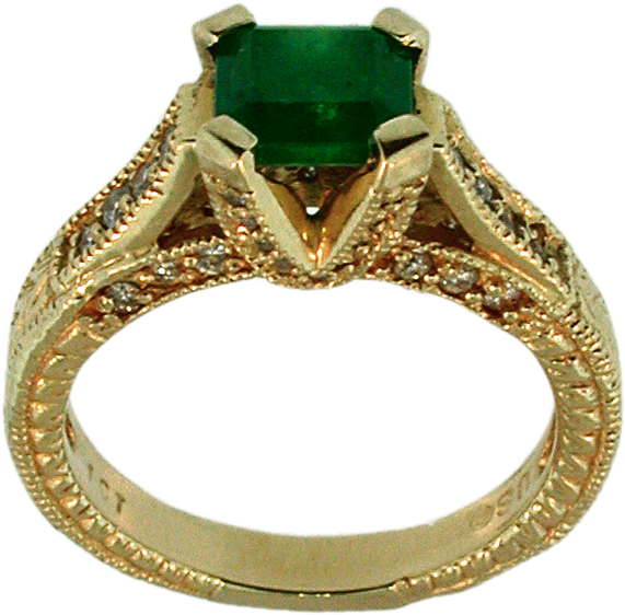 The Gem Of Las Olas - Engagement Ring Clipart (900x900), Png Download