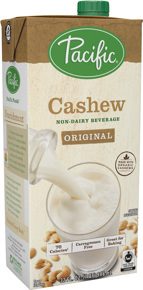 Pacific Foods Cashew Milk , Png Download - Pacific Foods Clipart (477x963), Png Download