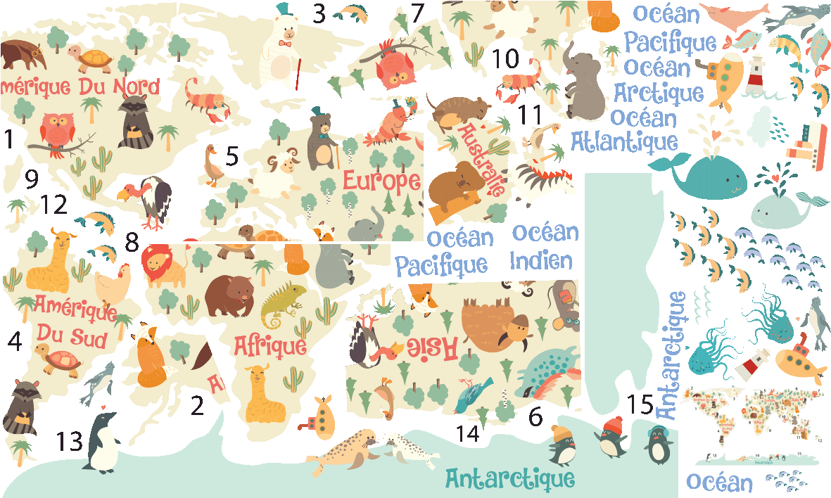 Sticker Carte Du Monde Pastel Ambiance Sticker Col Clipart (1200x1200), Png Download