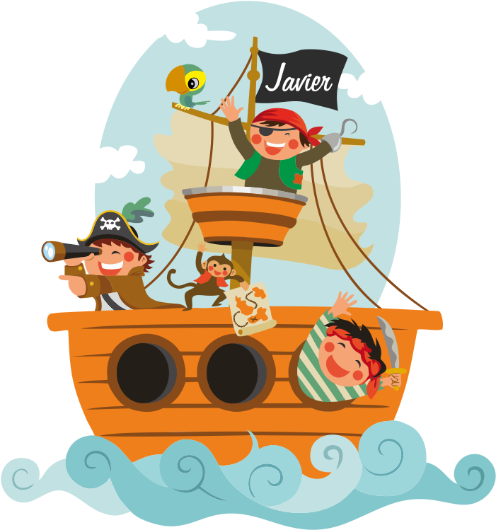 Piratas Infantiles Im Genes Imagui - Piratas Infantiles Png Clipart (800x774), Png Download