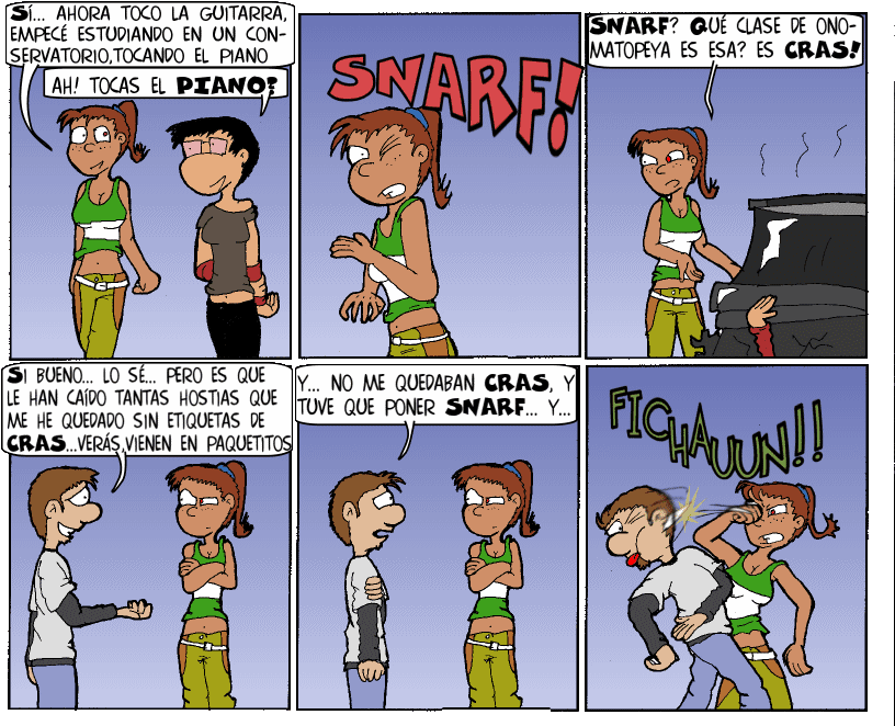 La Onomatopeya Imita A Un Sonido Y Aparece Dentro O - Historieta De Los Sentimientos Clipart (824x665), Png Download