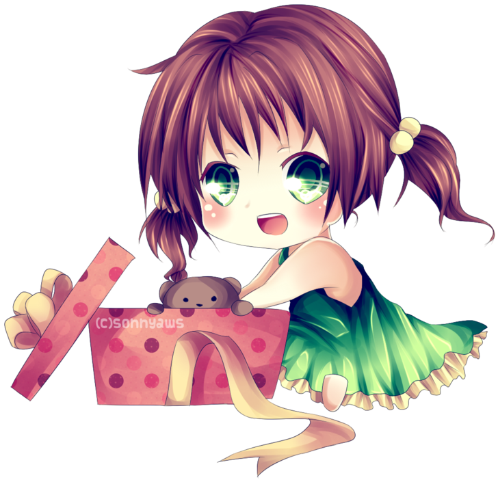 Bonequinhas Kawaii Com Fundos Transparentes Png Lindas - Anime Child Png Clipart (800x858), Png Download