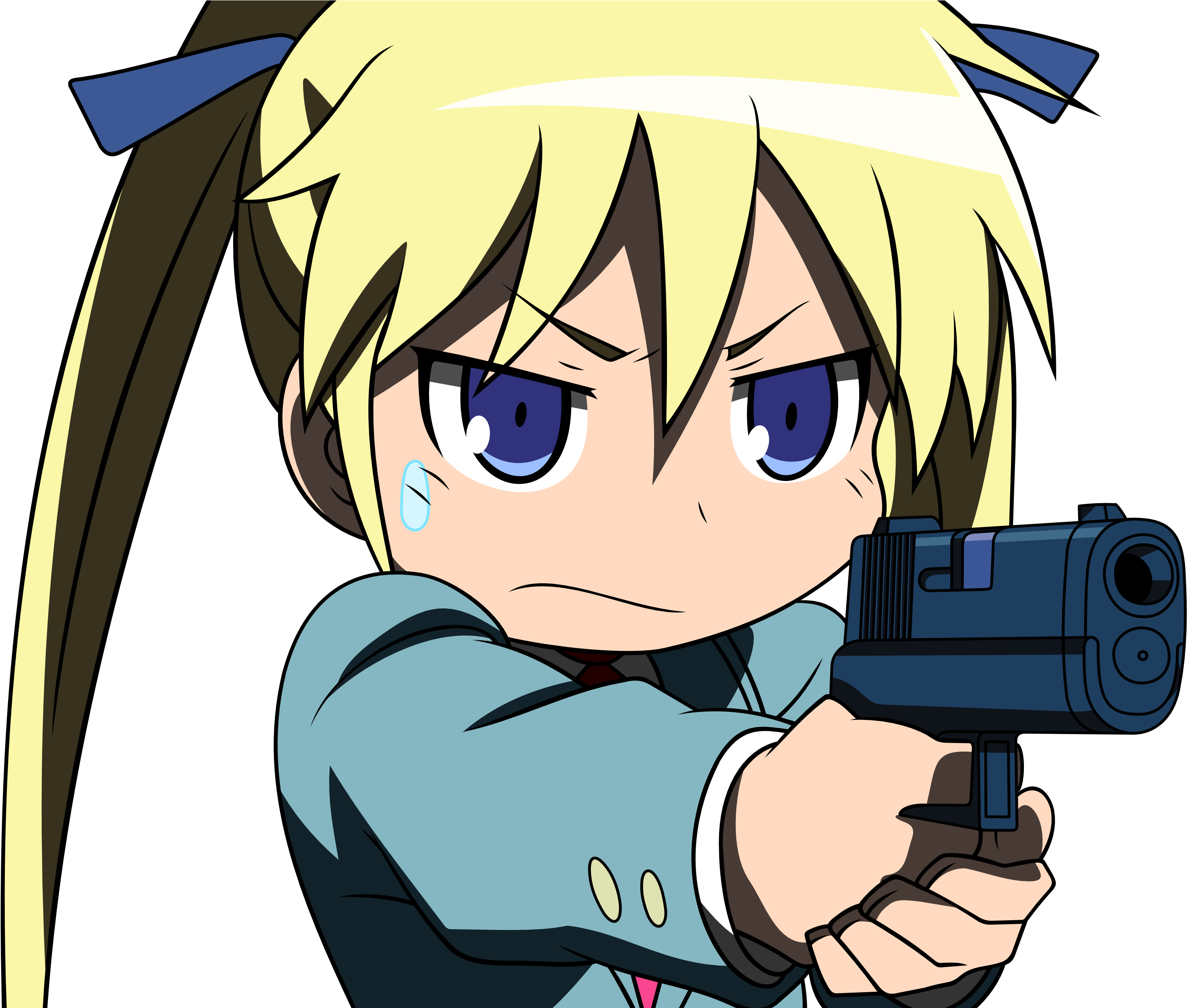 Comments - Kill Me Baby Gun Clipart (3000x2491), Png Download