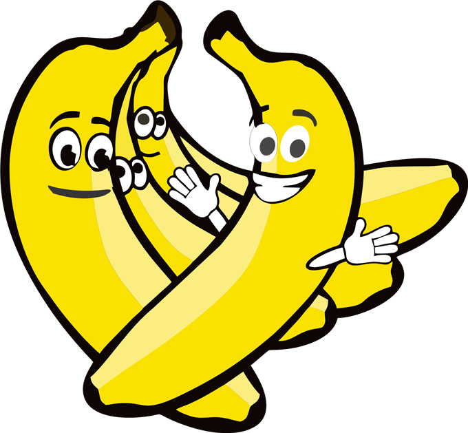 Banana Cartoon Clipart Banana Fruit Clip Art - Bananas Clipart - Png Download (680x629), Png Download