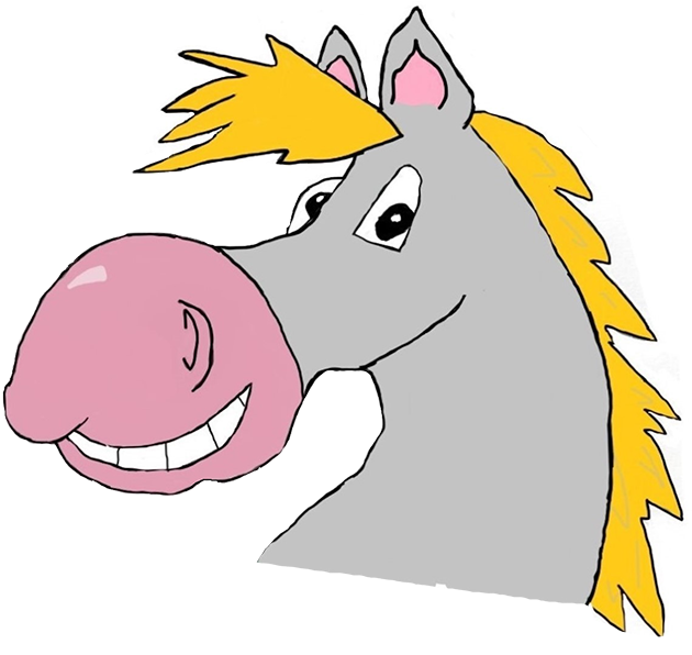 Horse Bedding - Cartoon Clipart (1000x799), Png Download