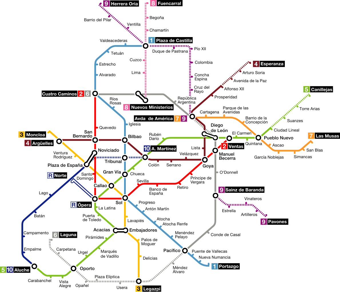Madrid Metro 1978-1985 - Madrid Metro Clipart (1189x1024), Png Download