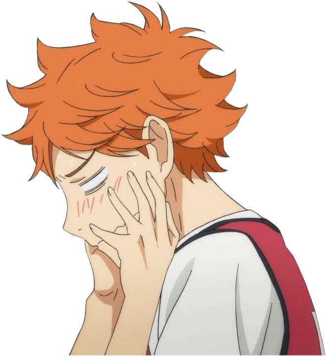78 Images About Anime Png On We Heart It - Hinata Blushing Haikyuu Clipart (731x725), Png Download