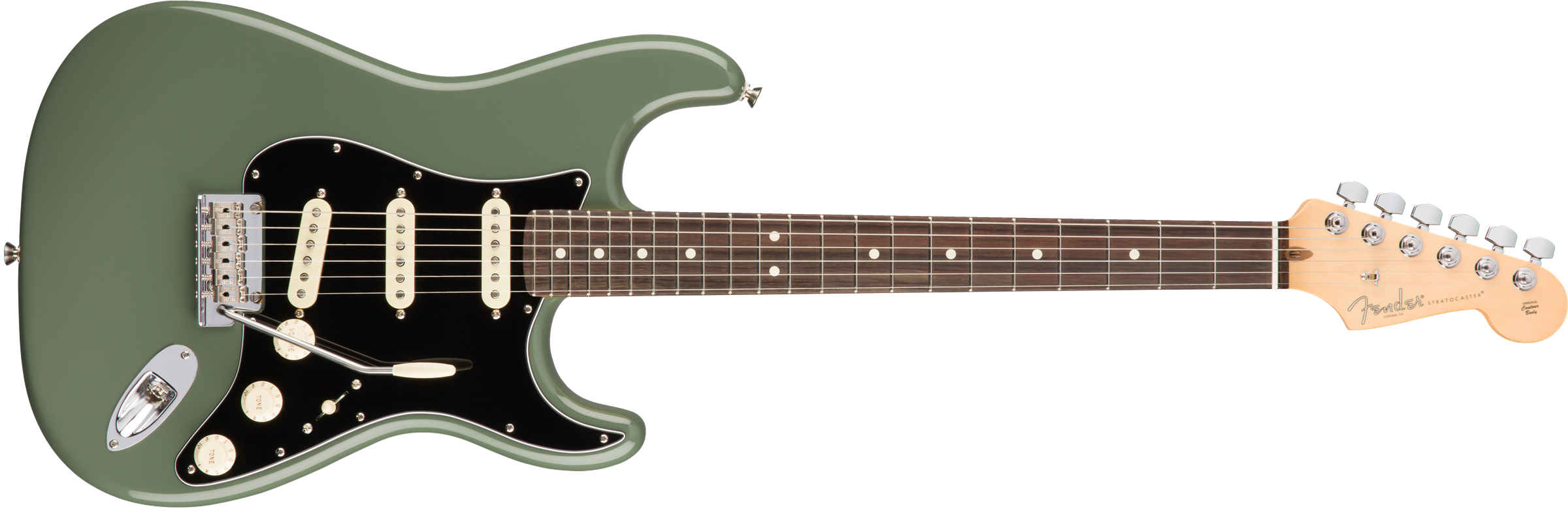 Guitarra Electrica Fender American Professional Stratocaster - Fender Telecaster Black Rosewood Clipart (2400x783), Png Download
