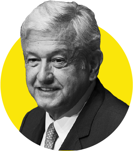Nowadays, Mexican People Find Themselves In The Middle - Andres Manuel Lopez Obrador Png Clipart (550x651), Png Download