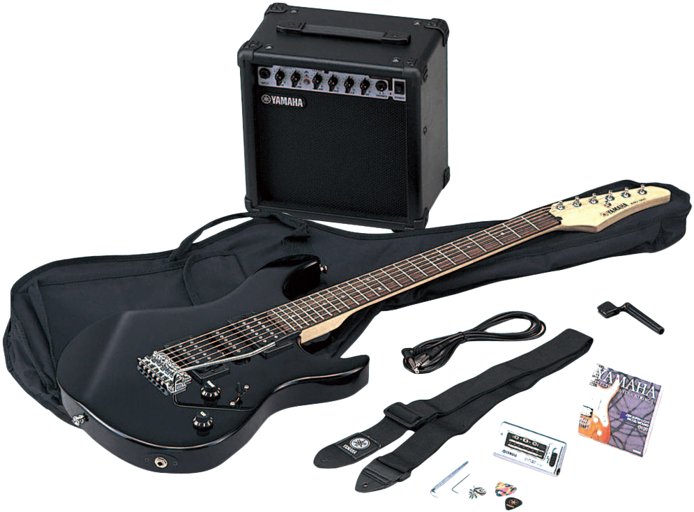 Guitarra Eléctrica Yamaha Erg121gp Combo Equipamiento - Guitarra Electrica Yamaha Gigmaker Clipart (1000x772), Png Download