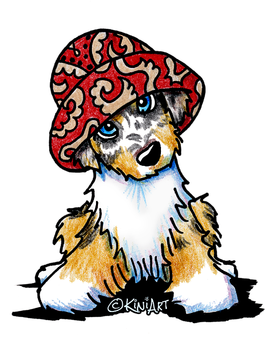 Click And Drag To Re-position The Image, If Desired - Australian Shepherd Clipart (571x700), Png Download