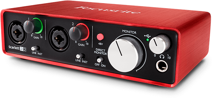 Scarlett 2i2 Studio Recording Made Easy - Focusrite Scarlett 2i2 2gen Clipart (750x485), Png Download