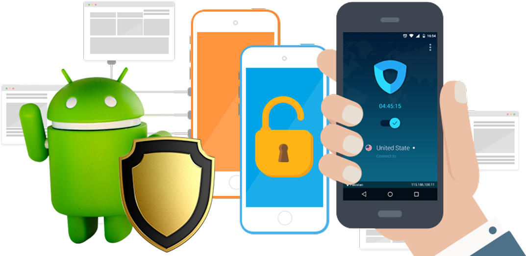 Free Vpn Tools For Andro - Smartphone Clipart (1080x536), Png Download