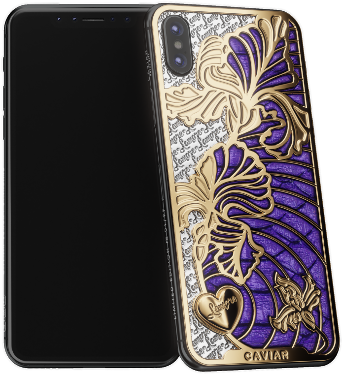 Caviar Iphone X Love Iris - Smartphone Clipart (790x909), Png Download