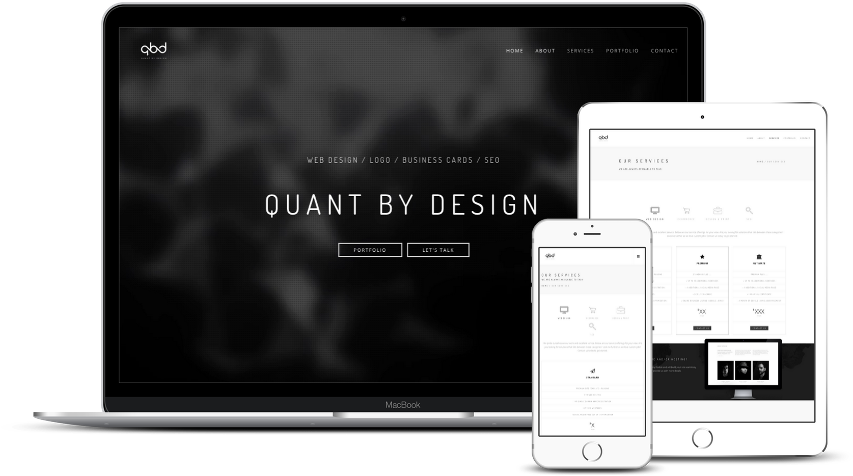Quant By Design Website Mockup 01 All Devices - Gadget Clipart (1920x1440), Png Download