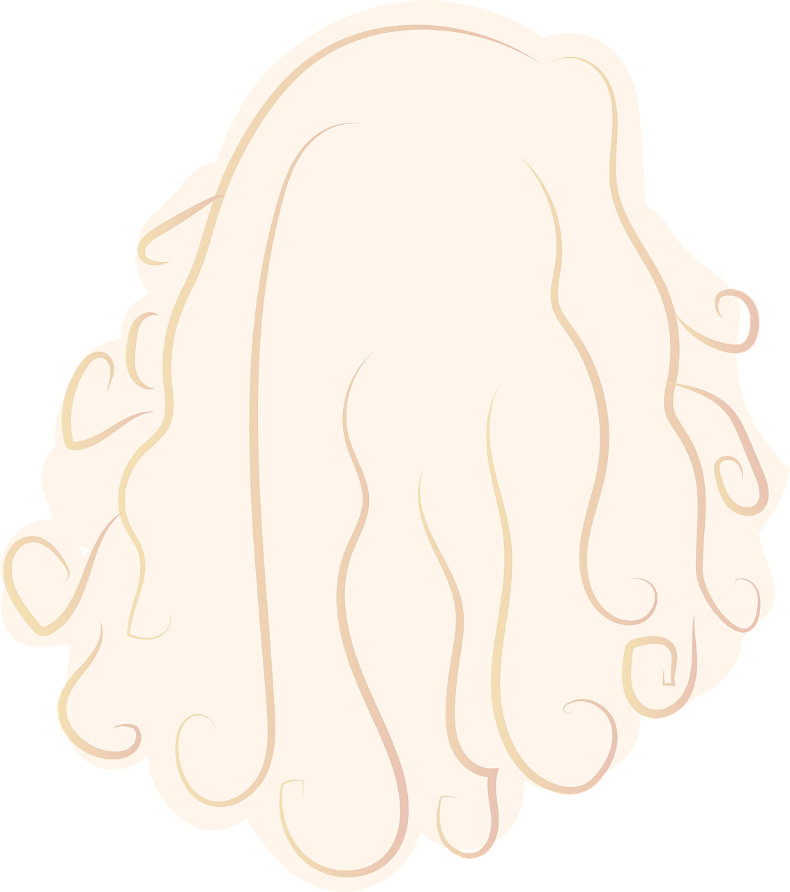 Hair Blond Woman - Lampshade Clipart (1133x1280), Png Download