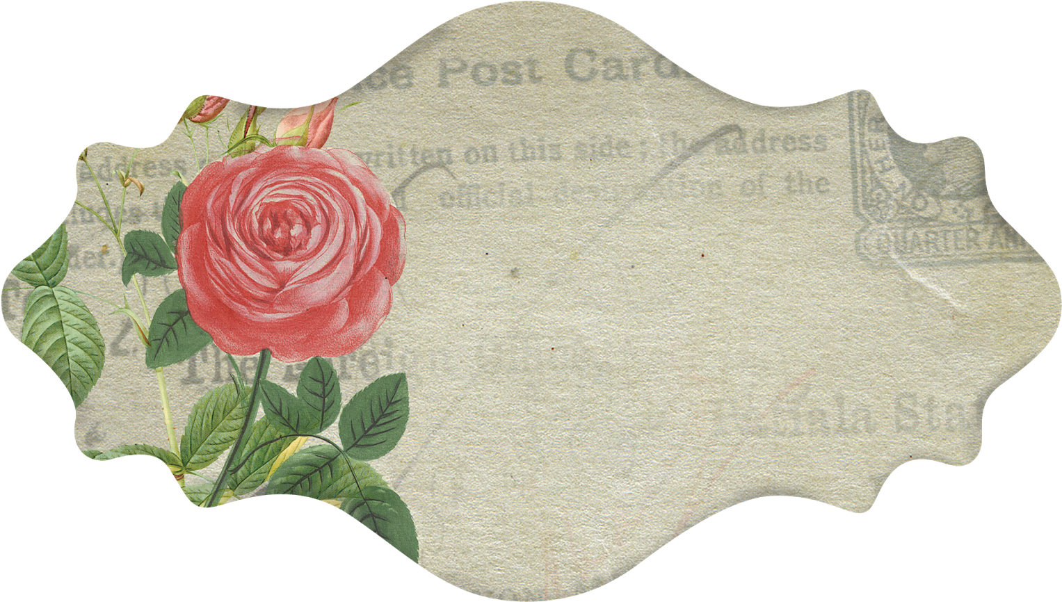 10 Etiquetas Románticas Y Vintage Con Flores Para Imprimir - Vintage Etiquetas De Flores Para Imprimir Gratis Clipart (1600x917), Png Download