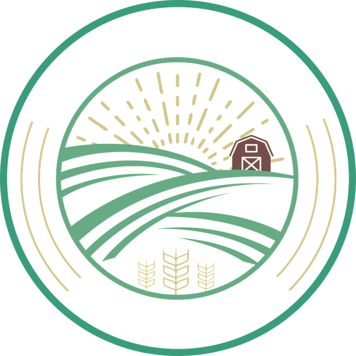Field Agriculture Rice Green Plant Farm - Campo De Arroz Logo Png Clipart (720x720), Png Download