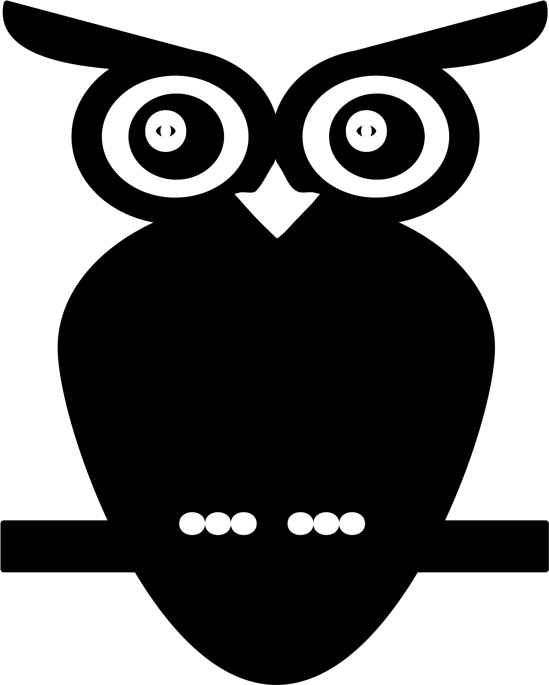 Clip Free Download Clipart Big Image Png - Black And White Owl Png Transparent Png (3394x2400), Png Download