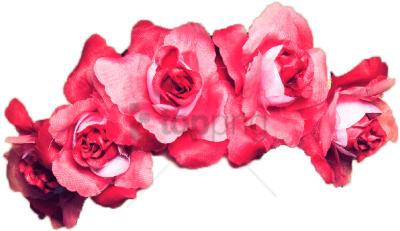 Free Png Венки На Голову Png Images Transparent - Red Transparent Flower Crown Clipart (850x551), Png Download