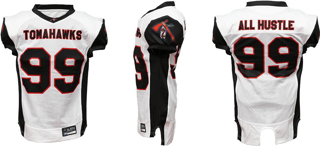 All Hustle Sports Venom Football Jersey - Sports Jersey Clipart (1118x510), Png Download