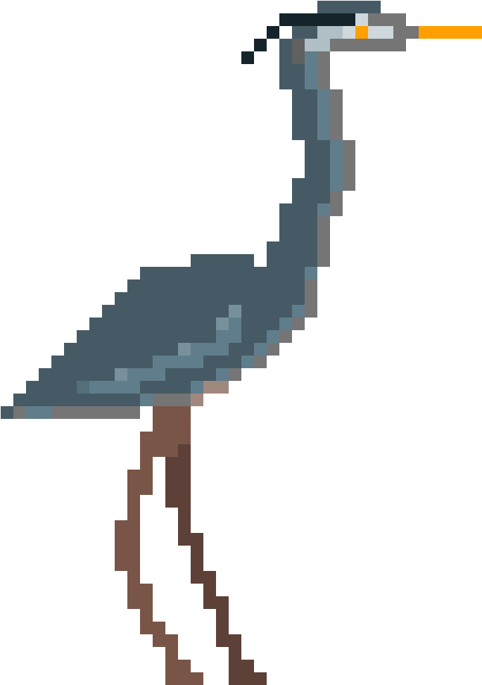 Great Blue Heron - Great Egret Clipart (1152x1152), Png Download