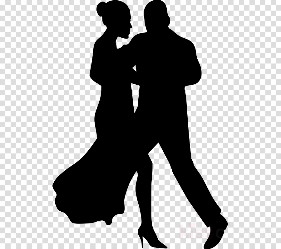 Black Dancing Couple Png Clipart Dance Clip Art - Bride And Groom Transparent Background (900x800), Png Download