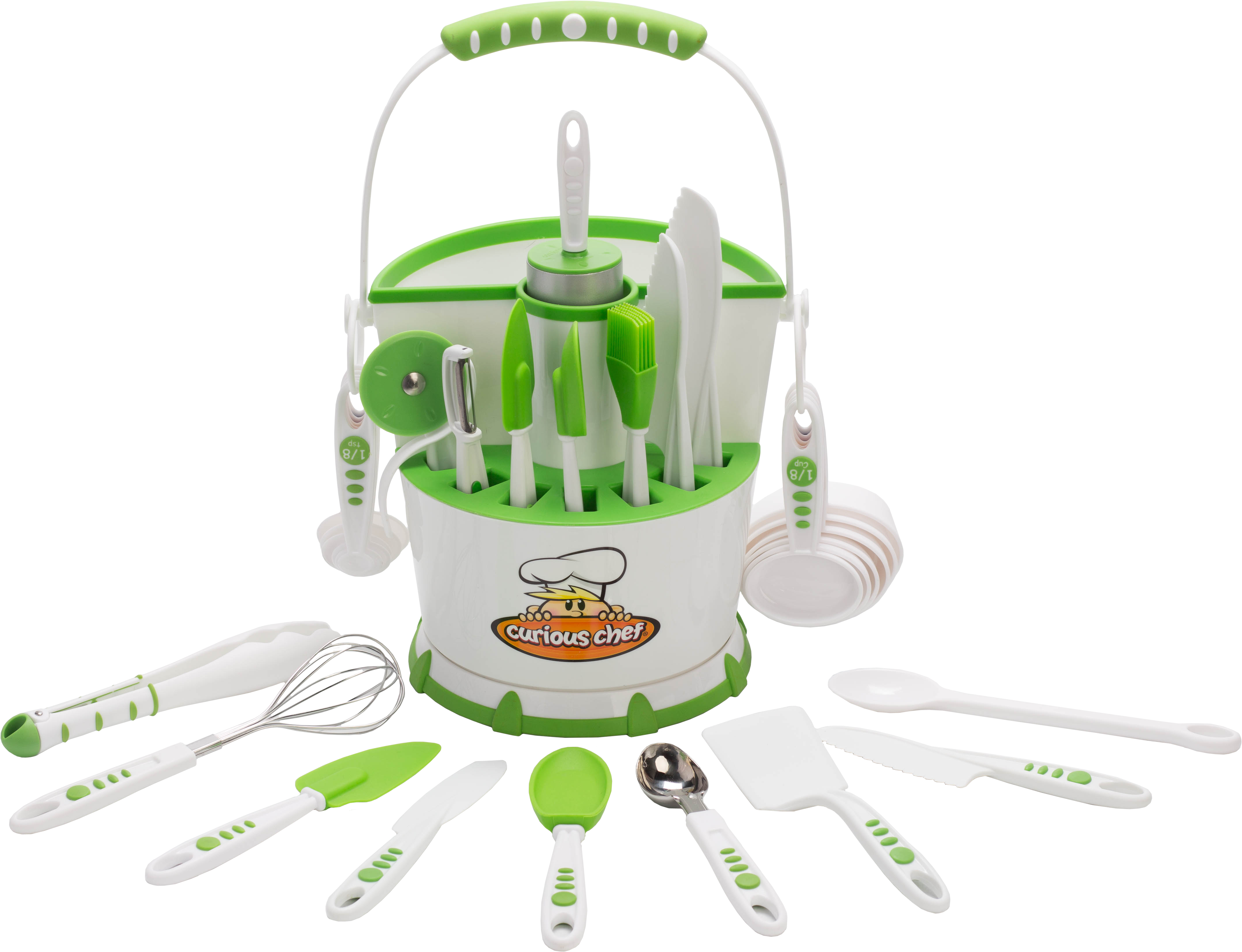 Real Kids Cooking Tools Curious Chef Kitchen Utensils - Illustration Clipart (5760x3840), Png Download