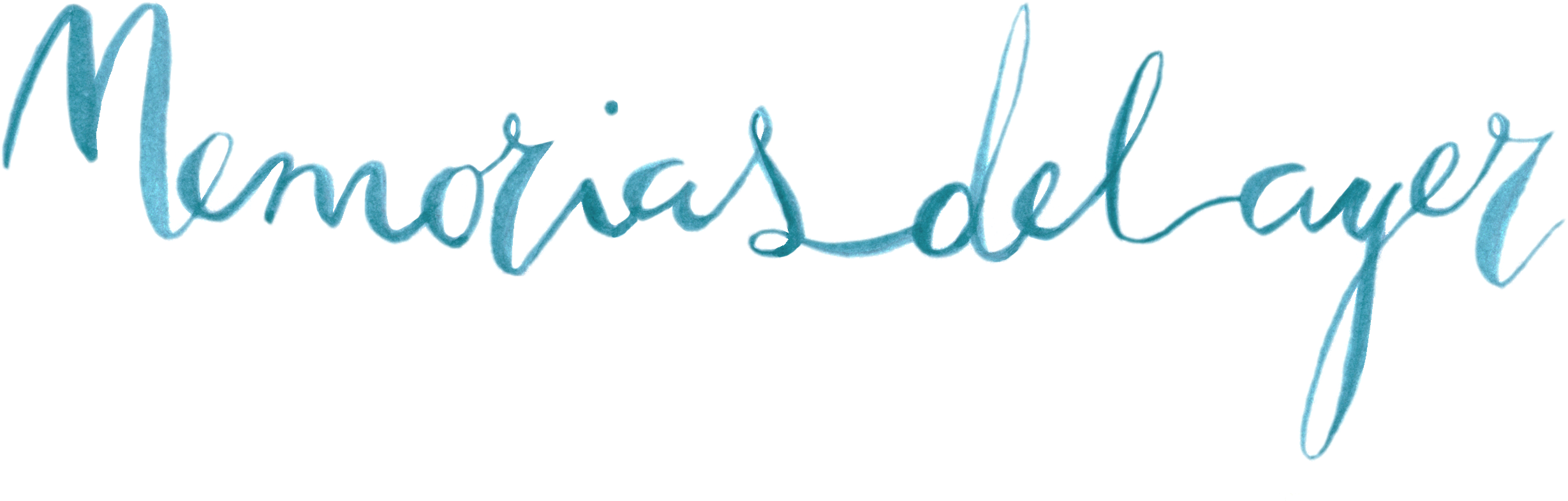 Memorias Del Ayer - Calligraphy Clipart (2708x896), Png Download