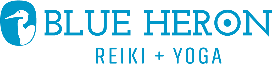 Blue Heron Reiki Yoga - Printing Clipart (1113x309), Png Download