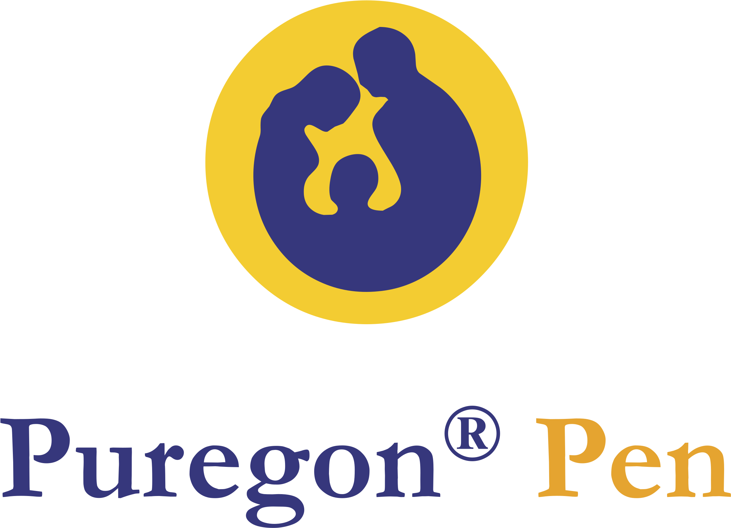 Puregon Pen Logo Png Transparent - Georgetown University Clipart (2400x2400), Png Download