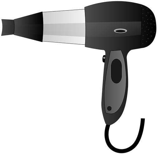 Dryer Hair Hairdresser - Hairdryer Clipart - Png Download (746x720), Png Download