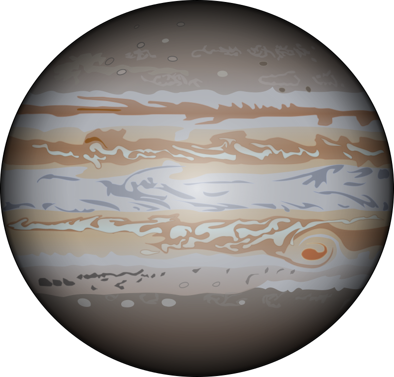 Jupiter Planet Clipart Png Transparent Png (800x764), Png Download