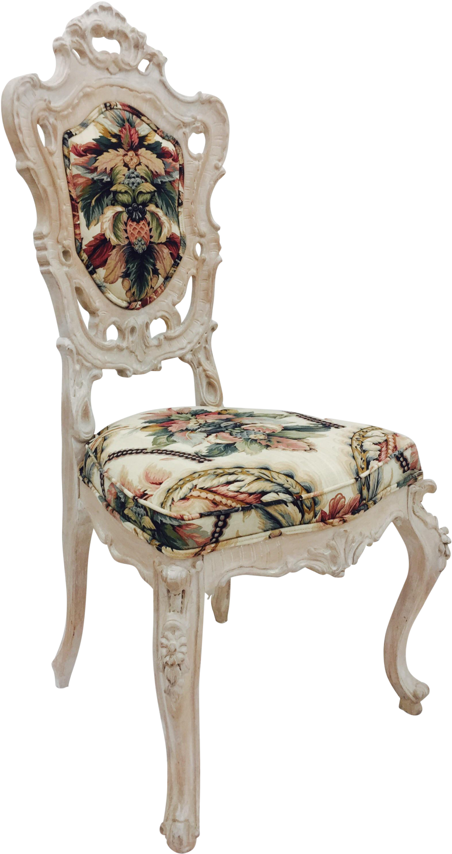 French Chair Awesome Striped Chair Black Wood Frame - Chair Clipart (1024x1937), Png Download